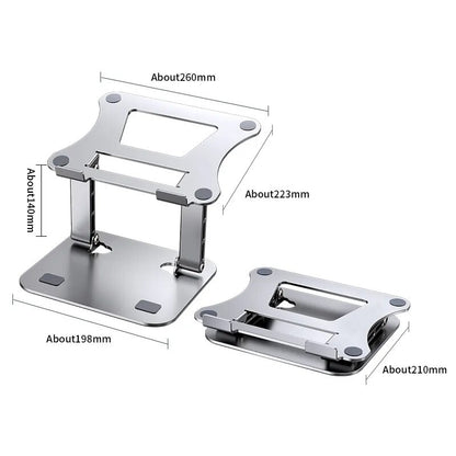 Ergonomic Computer Notebook Stand Holder for MacBook Air Pro, Dell XPS, HP (10-17.3'') - Silver