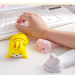 Keyboard Wrist Rest Kawaii Computer Elbow Pad Arm Rest for Desk Ergonomic Cartoon Slow Rising PU Mouse Pad Office Supplies